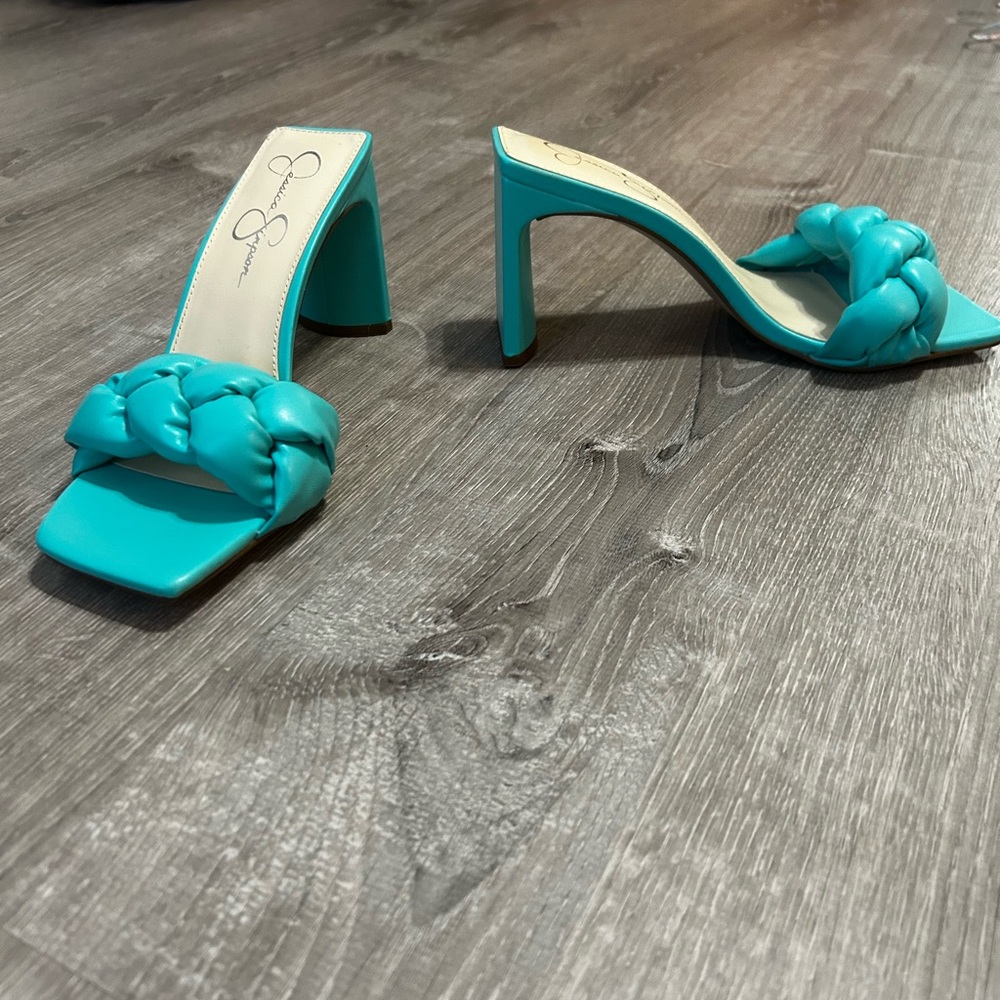 Jessica Simpson’s Women’s Sassia Woven Strap High Heel Sandal 8